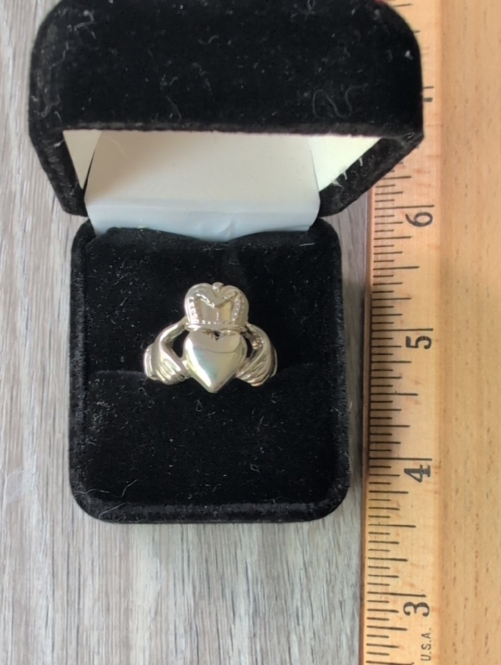 Silver Claddagh Ring - Women's Heart & Crown Design